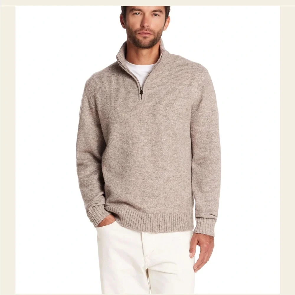 Weatherproof Men's blue/gray Zip-Up Sweater - Picture 1 of 7